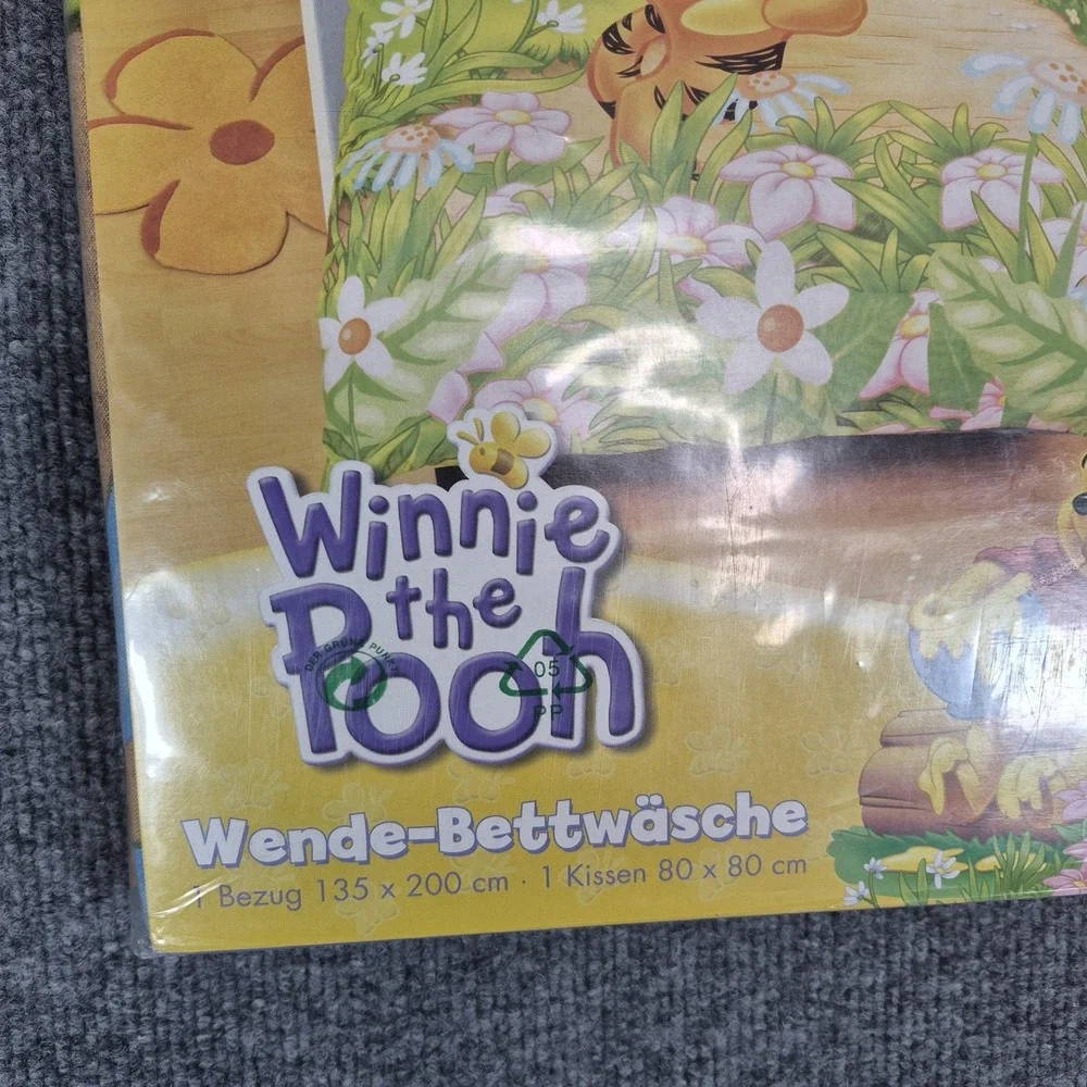 VTG Disney Winnie The‎ Pooh Reversible Duvet Cover & Pillow Case Tigger